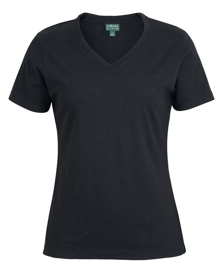C of C  LADIES V NECK TEE -  1VT1