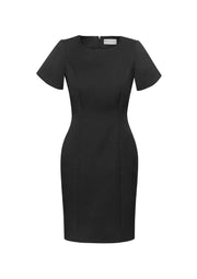 Womens Cool Stretch Short Sleeve Shift Dress-30112-biz-corporates