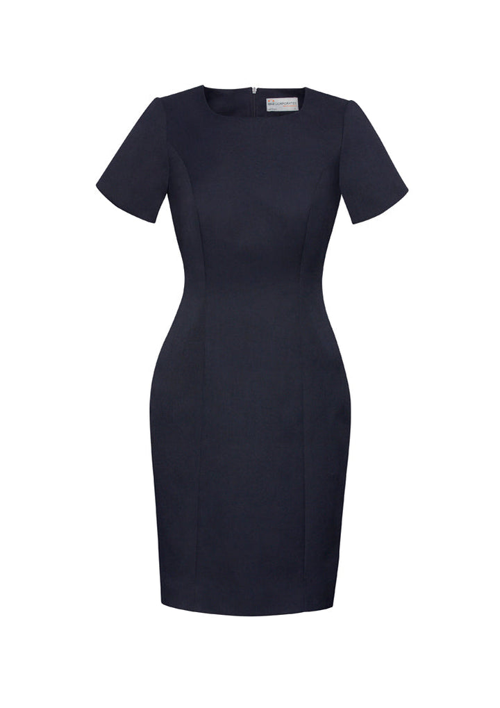 Womens Cool Stretch Short Sleeve Shift Dress-30112-biz-corporates