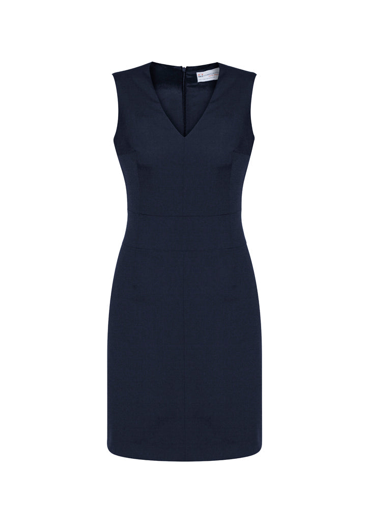 Womens Cool Stretch Sleeveless V-Neck Dress-30121-biz-corporates