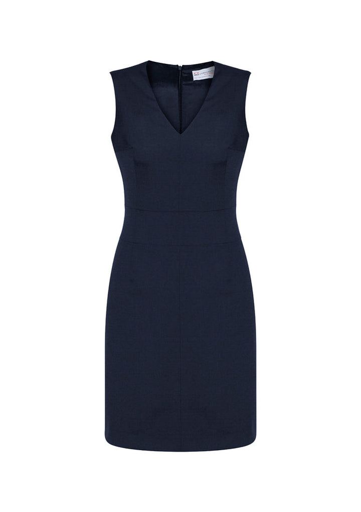 Womens Cool Stretch Sleeveless V-Neck Dress-30121-biz-corporates
