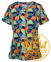 JB's Ladies Scrub Top Printed - 4STP1