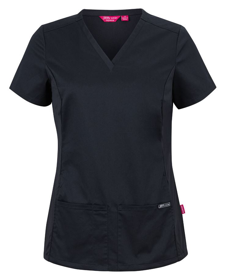 JB's LADIES PREMIUM STRETCH PANEL SCRUB TOP - 4SUT1