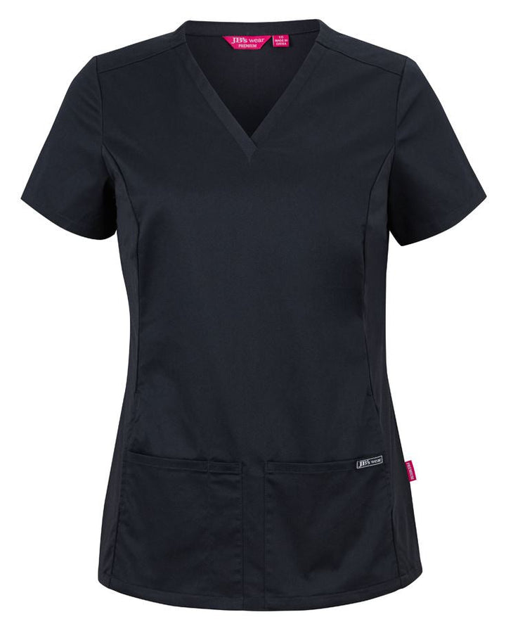 JB's LADIES PREMIUM STRETCH PANEL SCRUB TOP - 4SUT1