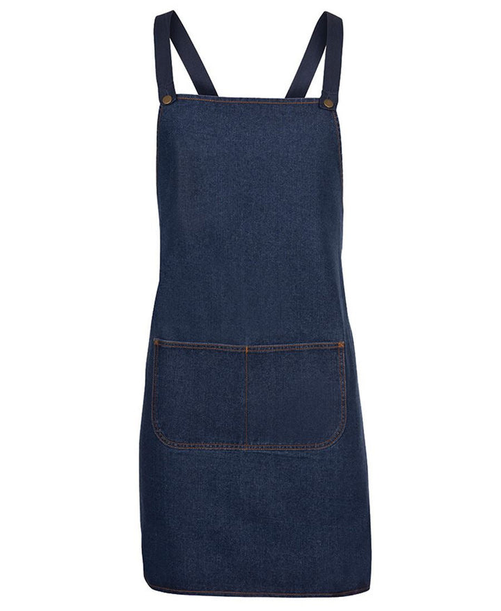JB's  CROSS BACK DENIM APRON (WITHOUT STRAP) -  5ACBD