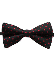 JB's POLKA DOT BOW TIE BLACK/WHITE -  5TBO