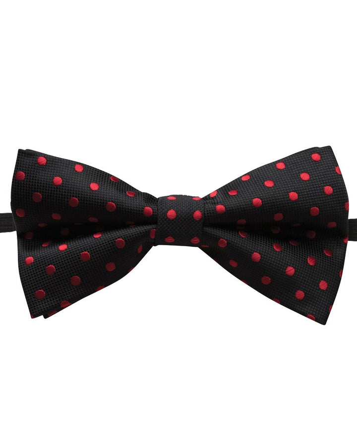 JB's POLKA DOT BOW TIE BLACK/WHITE -  5TBO