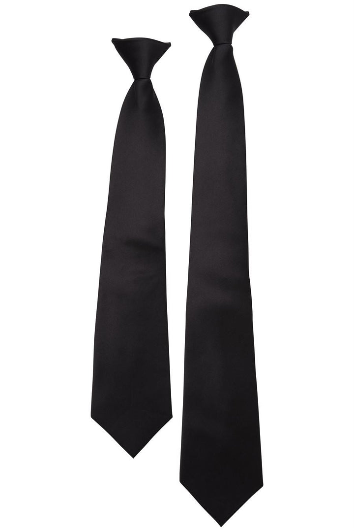 JB's CLIP ON TIE (5PACK) BLACK - L -  5TCT