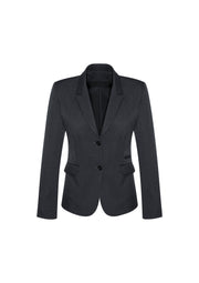 Womens Comfort Wool Stretch 2 Button Mid Length Jacket-64019-biz-corporates