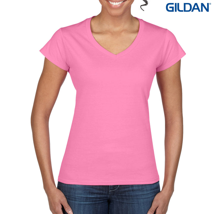 64V00L Gildan Softstyle Ladies' V-Neck T-Shirt