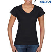 64V00L Gildan Softstyle Ladies' V-Neck T-Shirt