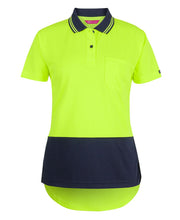 JB's LADIES HV S/S DROP TAIL POLO - 6HDS1