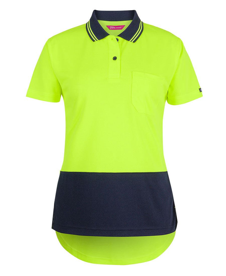 JB's LADIES HV S/S DROP TAIL POLO - 6HDS1