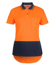 JB's LADIES HV S/S DROP TAIL POLO - 6HDS1