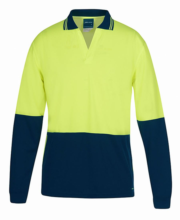 JB's HV 4602.1 L/S NON BUTTON POLO -  6HNBL