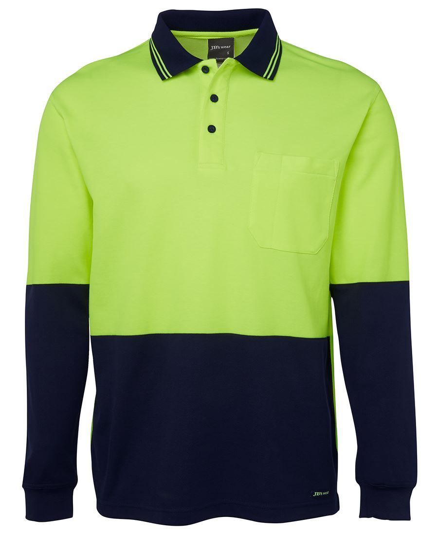 JB's HV L/S COTTON BACK POLO -  6HPL
