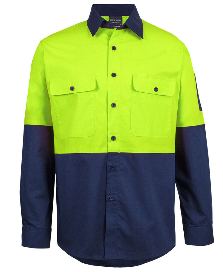 JB's HV CLASS F RIPSTOP L/S WORK SHIRT - 6HRFL
