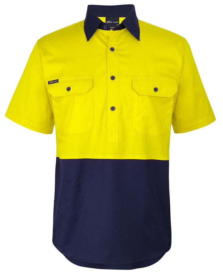 JB's HV CLOSE FRONT S/S 150G WORK SHIRT -  6HVCW