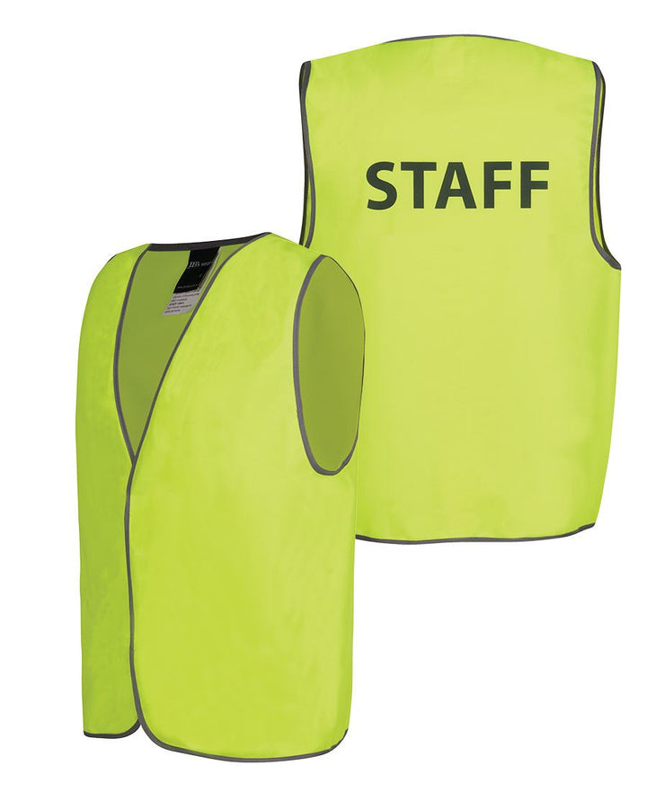 JB's HV SAFETY VEST PRINT  STAFF -  6HVS6
