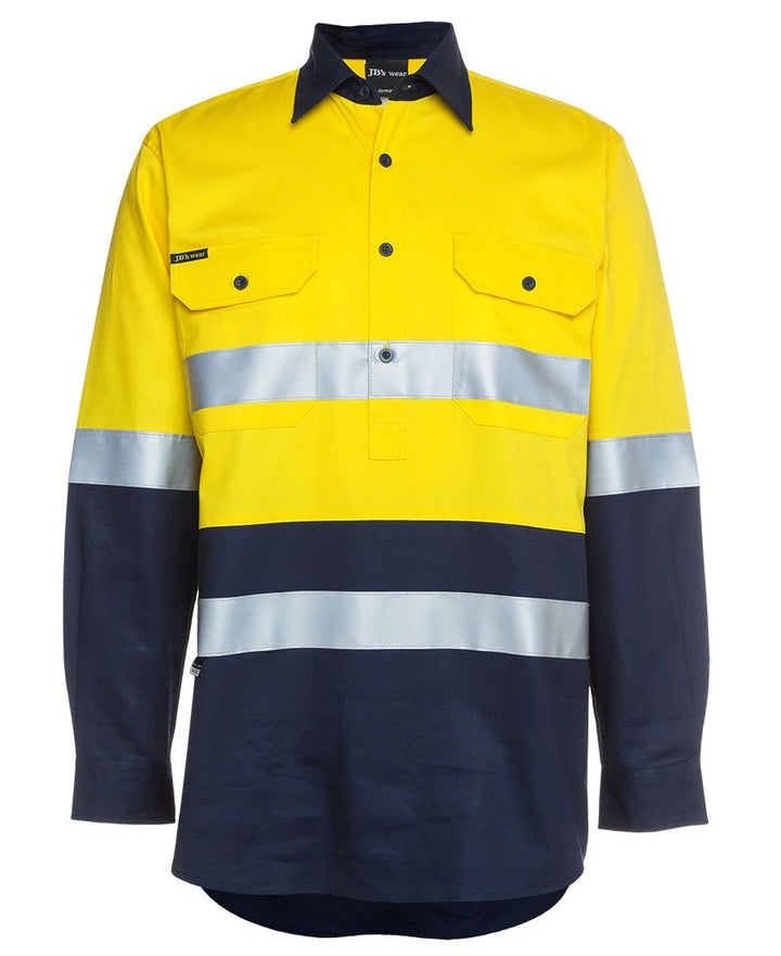 JB's HV (D+N) CLOSE FRONT L/S 190G SHIRT -  6HWCF