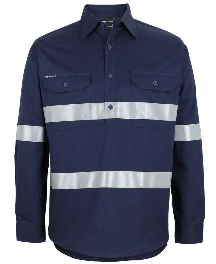 JB's CLOSE FRONT L/S 150G W/SHIRT REFLECTIVE TAPE -  6HWCT