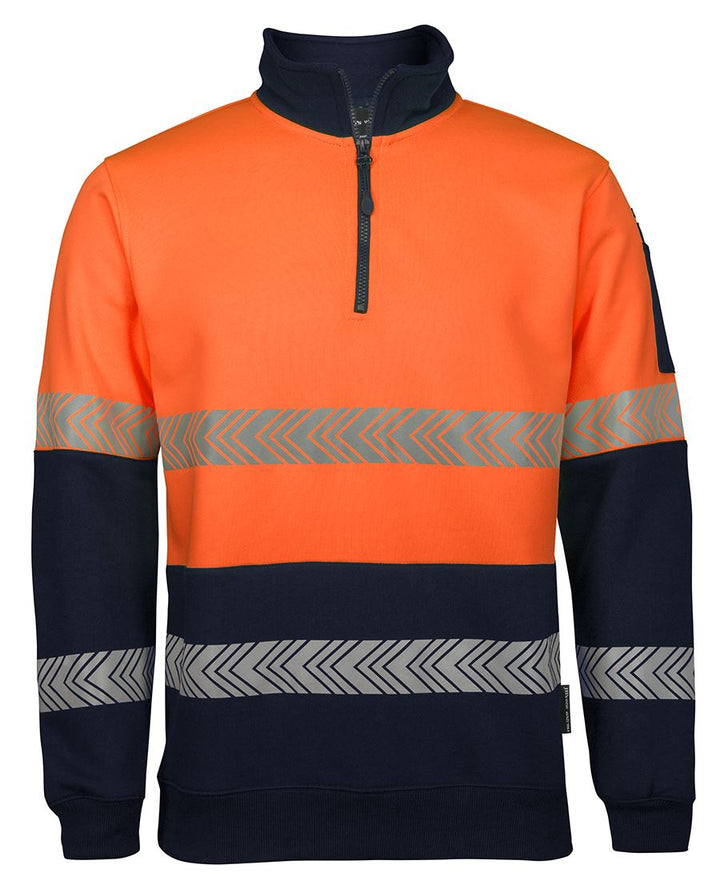 JB's HV 1/2 ZIP SEGMENTED TAPE FLEECY -  6HZS