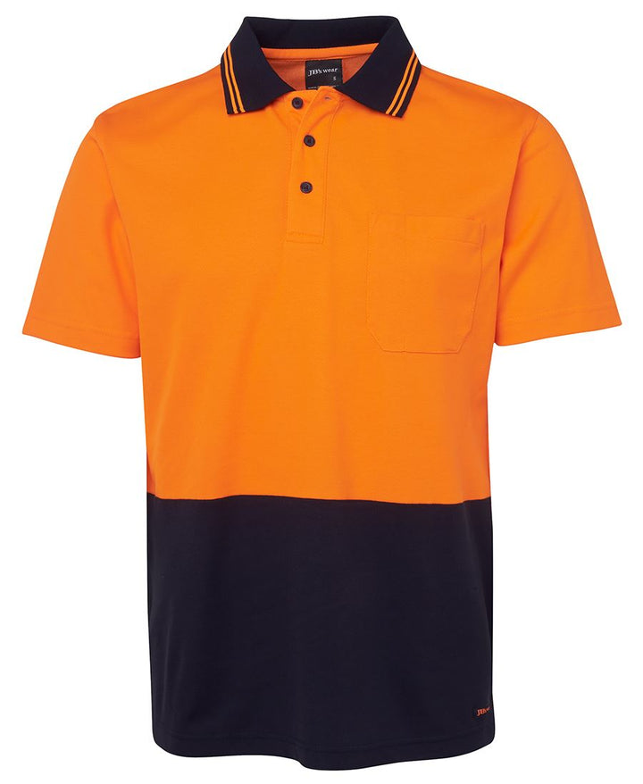 JB's HV NON CUFF S/S COTTON BACK POLO -  6NCCS