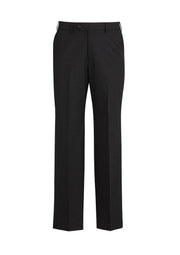 Mens Comfort Wool Stretch Flat Front Pant-74012-biz-corporates