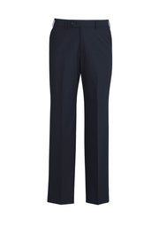 Mens Comfort Wool Stretch Flat Front Pant-74012-biz-corporates