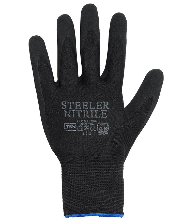 JB's STEELER SANDY NITRILE GLOVE (12PK) -  8R030