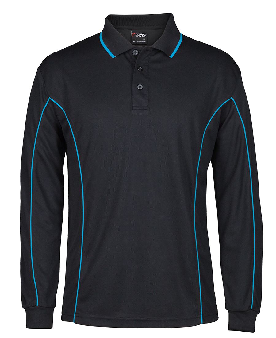 Podium L/S Piping Polo - 7PIPL