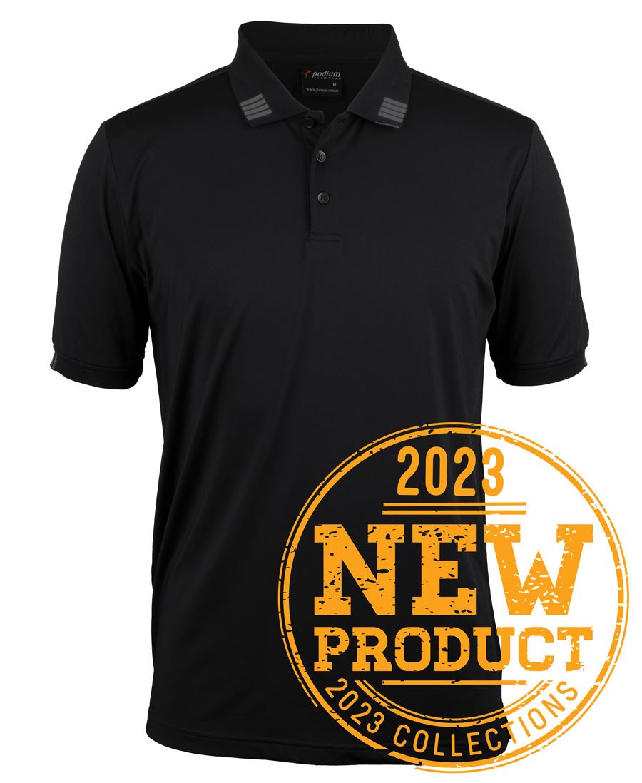 Podium 4 Stripe S/S Stretch Polo 7S4P