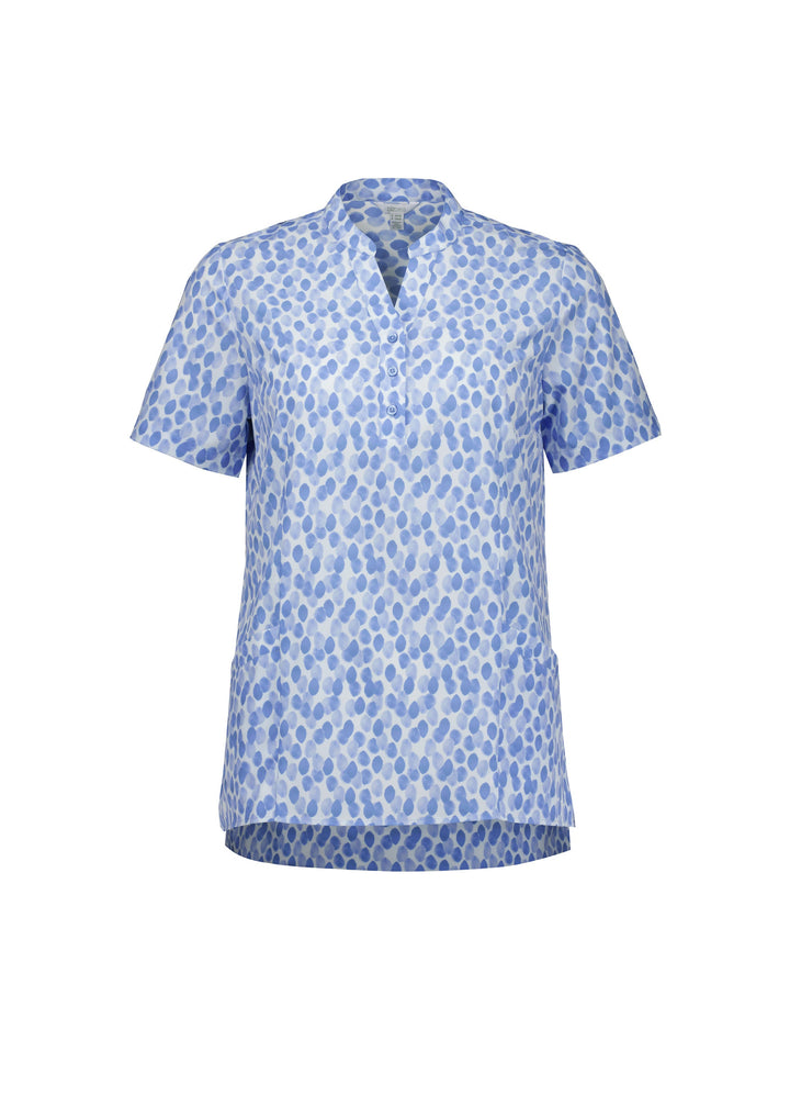 Florence Womens Stardust Print Tunic-CS450LS-biz-collection