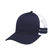 F24503 Headwear24 Striped Trucker Cap