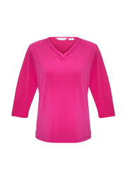 Womens Lana 3/4 Sleeve Top-K819LT-biz-collection