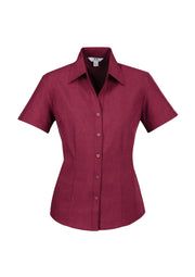 Womens Oasis Short Sleeve Shirt-LB3601-biz-collection