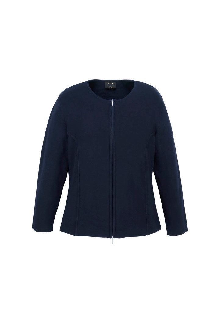 Womens 2-Way Zip Cardigan-LC3505-biz-collection
