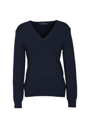 Womens V-Neck Knit Pullover-LP3506-biz-collection