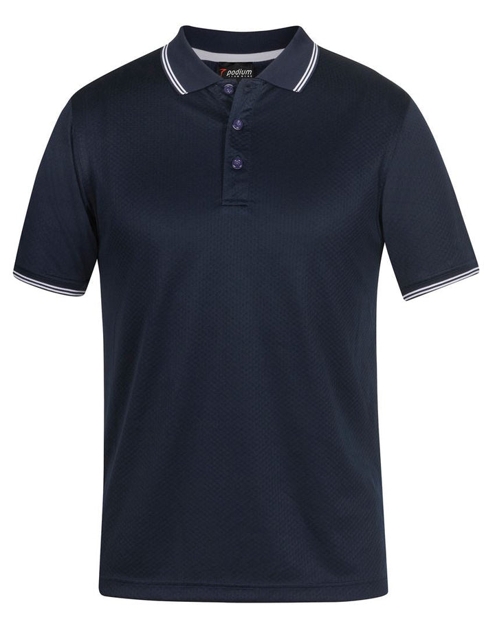 Podium Jacquard Contrast Polo - 7JCP