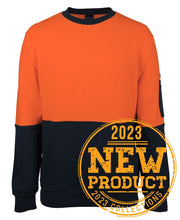 JB's Hi Vis 310 Cotton Crew Neck Fleece - 6HVCM