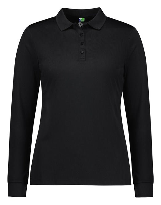 Action Womens Long Sleeve Polo-P206LL-biz-collection
