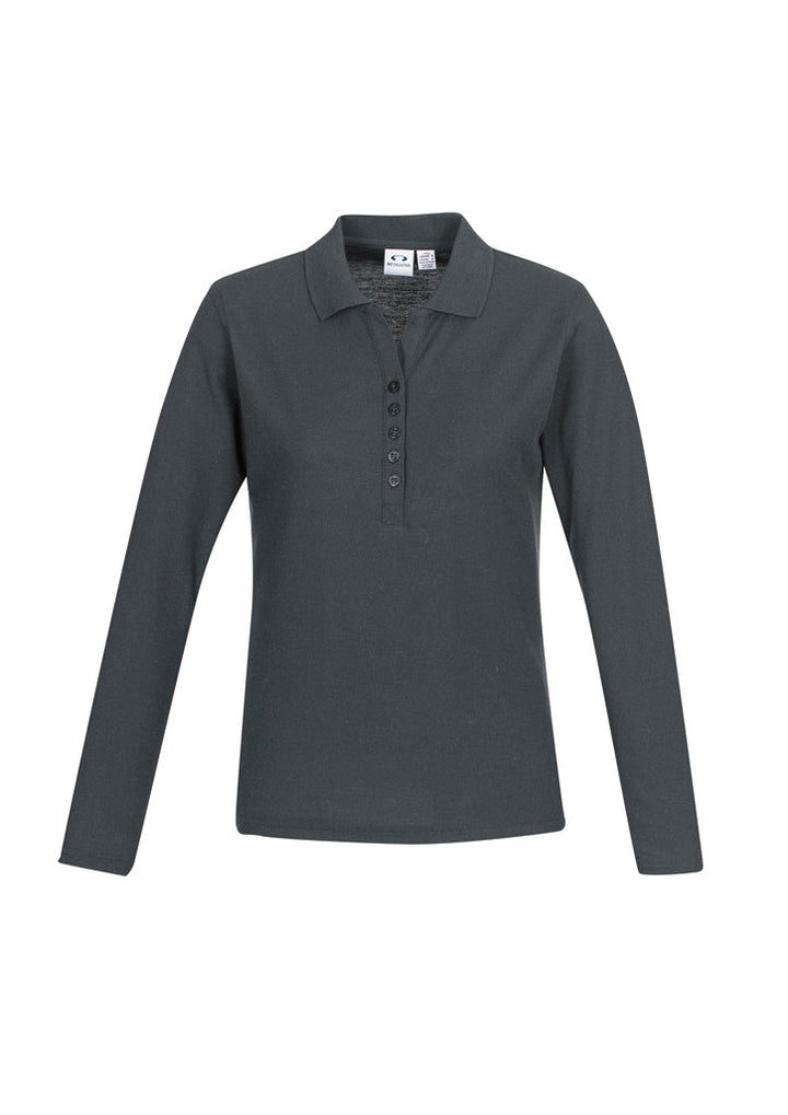 Womens Crew Long Sleeve Polo-P400LL-biz-collection