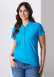 Womens Crew Short Sleeve Polo-P400LS-biz-collection
