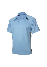 Mens Splice Short Sleeve Polo-P7700-biz-collection