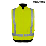 R461X Work-Guard Reversible Fleece Lined Safety Vest Day/Night