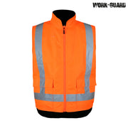 R461X Work-Guard Reversible Fleece Lined Safety Vest Day/Night
