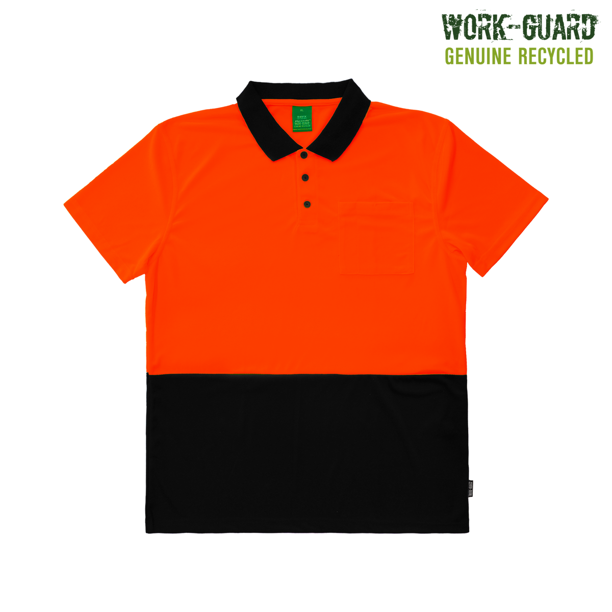R481X Work-Guard Recycled Hi Vis Polo