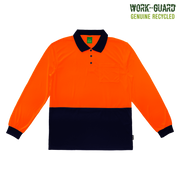R482X Work-Guard Recycled Hi Vis Longsleeve Polo