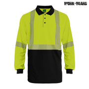 R486X Work-Guard Recycled Hi Vis Long Sleeve Day/Night Polo