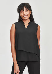 Womens Seville Sleeveless Layered Blouse-RB260LN-biz-corporates